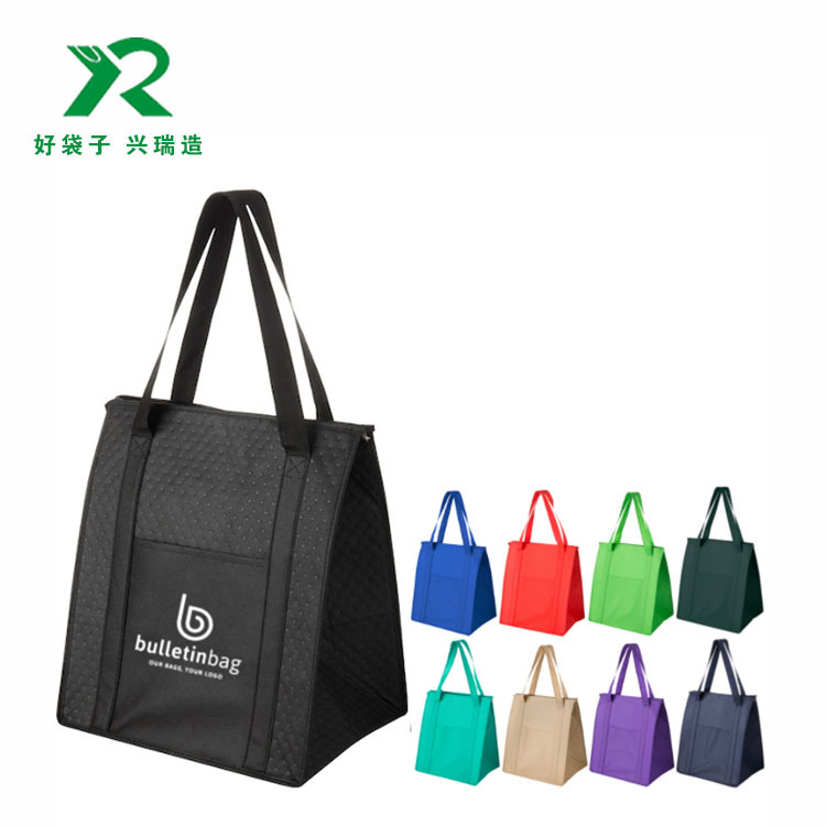 外贸饭盒袋牛津布手提拉链保温加厚铝箔防水袋